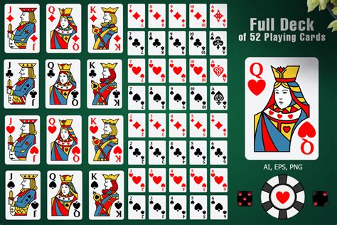 Full Deck of 52 Playing Cards Graphic by pixaroma · Creative Fabrica