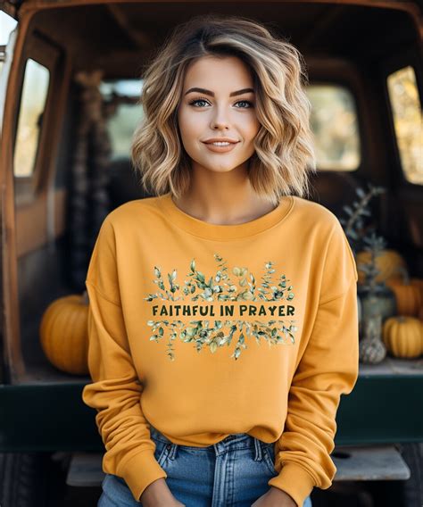 FAITHFUL in Prayer Bible Verse Sweatshirt Religious Crewneck - Etsy