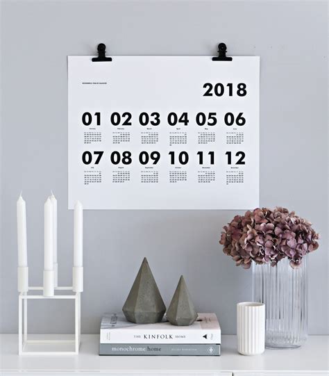 Minimalist Wall Calendar