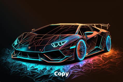 Lamborghini AI Printable, AI Generated Car Art Print, Lamborghini Wall ...