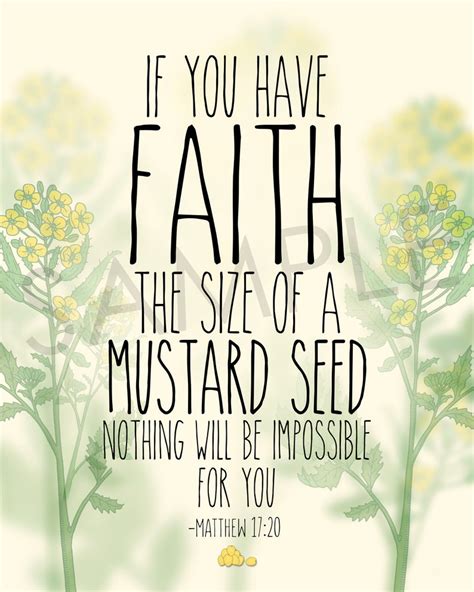 What The Bible Teaches Us About Faith Faith The Size Of A Mustard Seed | Images and Photos finder