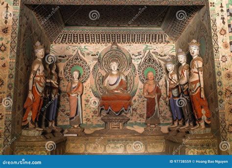 Mogao Caves In Dunhuang Royalty-Free Stock Photography | CartoonDealer.com #46673279