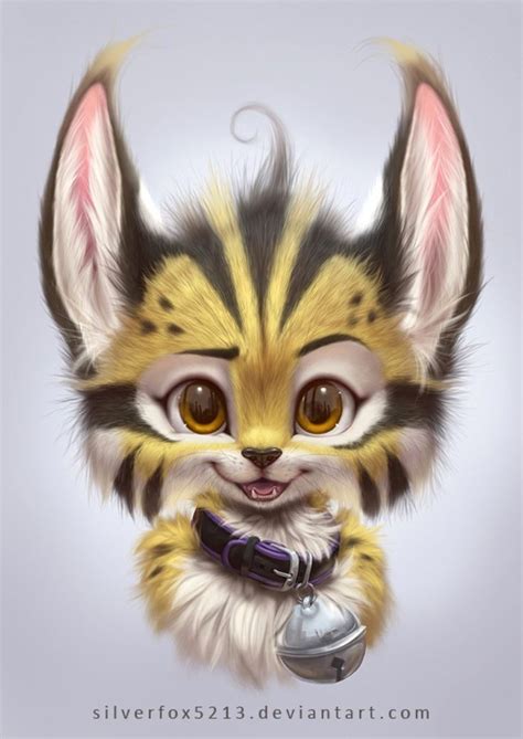 ArtStation - Fluffy Animal Portraits, Wee Yee Chong | Fluffy animals, Animal drawings, Anime animals