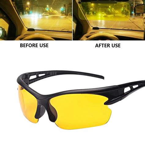 1PC Night Vision Goggles HD Vision Night Driving Glasses Wind UV400 Protection Sunglasses Anti ...