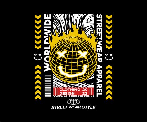 aesthetic graphic design for creative clothing, for streetwear and urban style t-shirts design ...