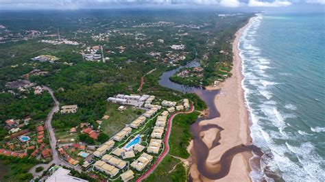 Premium Photo | Aerial view of imbassai beach, bahia, brazil. beautiful ...