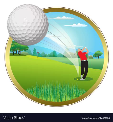 Golf swing Royalty Free Vector Image - VectorStock