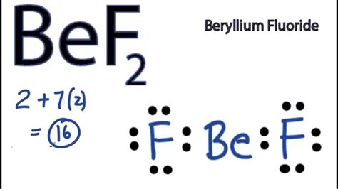 BeF2 Lewis Structure - How to Draw the Lewis Structure for BeF2 - YouTube