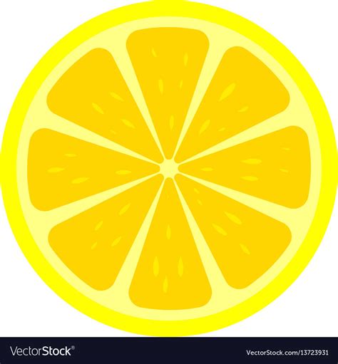 Lemon slice icon Royalty Free Vector Image - VectorStock