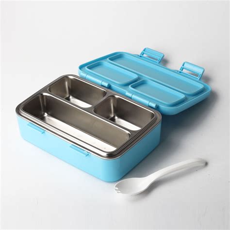 Stainless Steel Lunch Box with 3 Compartments