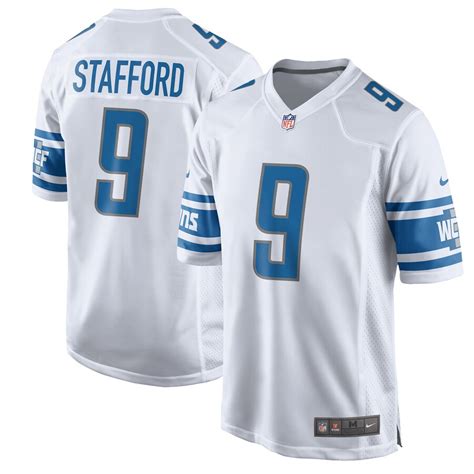 Men's Nike Matthew Stafford White Detroit Lions 2017 Game Jersey