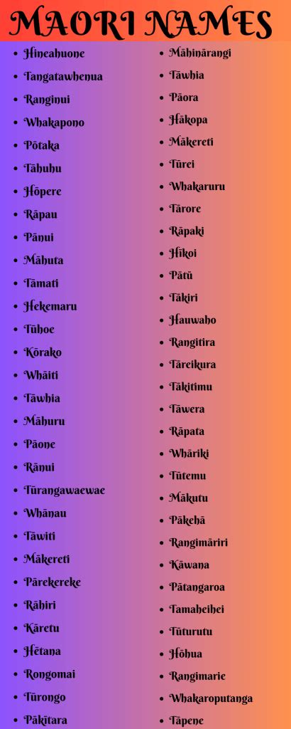 700 Maori Names for Your Characters and Loved Ones