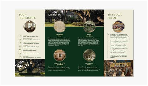 Destrehan Plantation Tour Brochure on Behance