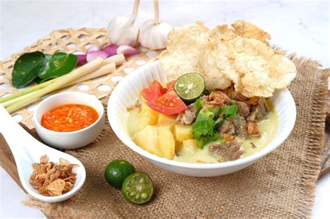 Premium Photo | Soto Betawi,Traditional beef and offal soup from Betawi, Jakarta.