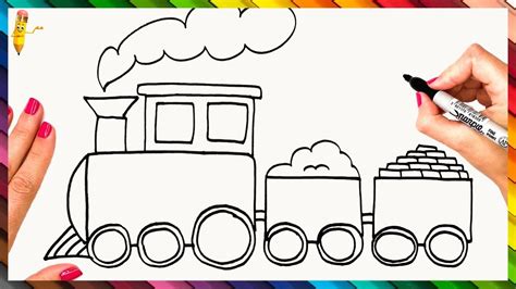 How To Draw A Train For Kids - saintjohn