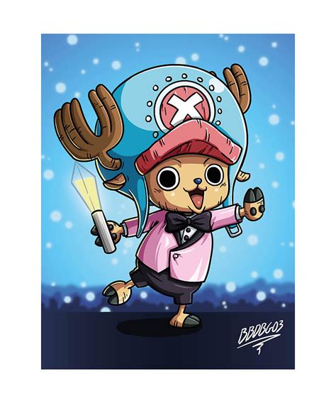 Bright Straw Hat Doctor Devil Fruit Power Tony Tony Chopper Cute Fans Digital Art by Zery Bart ...