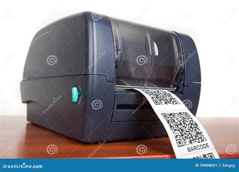 Barcode label printer stock image. Image of background - 39808001