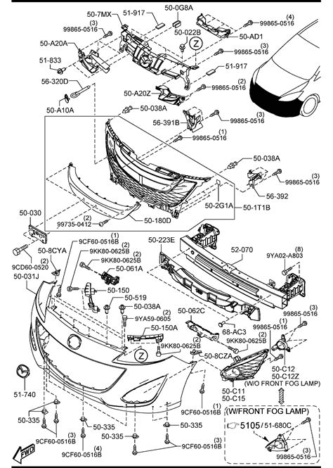 2013 Mazda Miata Grille Reinforcement - C513501V1 | Jim Ellis Mazda Parts, Marietta GA