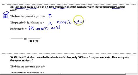 Percent word problems - YouTube