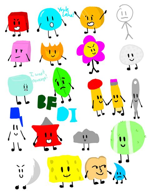 All BFDI Characters SpudBae - Illustrations ART street