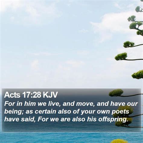 Acts 17:28 KJV Bible Verse Images