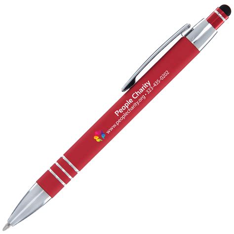 Promotional Soft Touch Alina Pen with Stylus Top - Inkjet | Perfect Pen