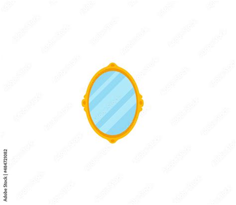 Mirror vector isolated icon. Emoji illustration. Mirror vector emoticon Stock Vector | Adobe Stock