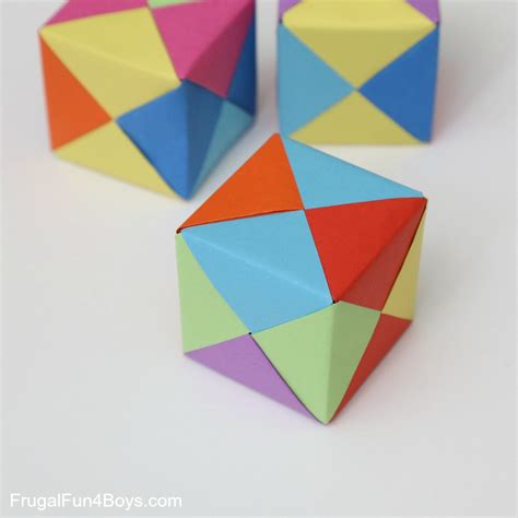 How to Fold Origami Paper Cubes - Frugal Fun For Boys and Girls