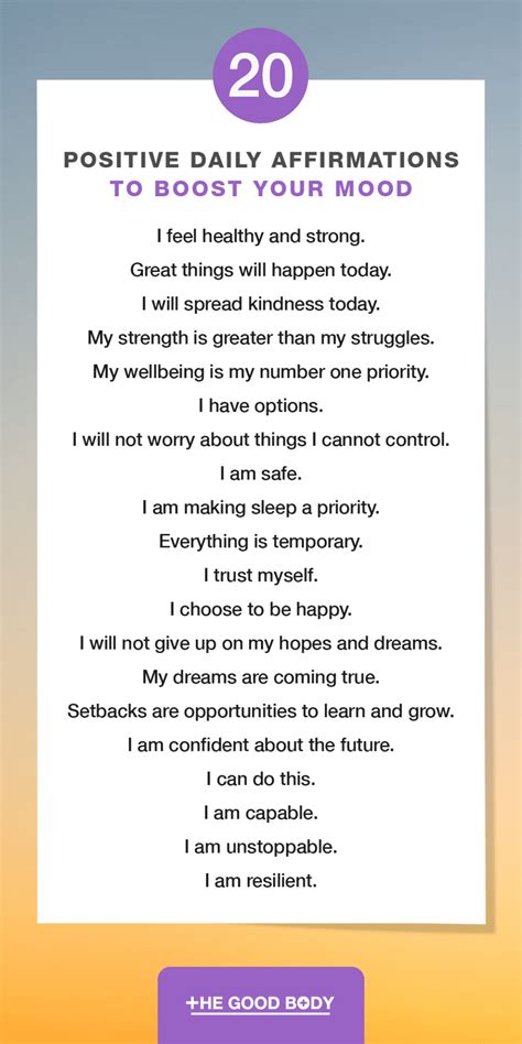 💫 45 Positive Affirmations to Boost Your Mood!