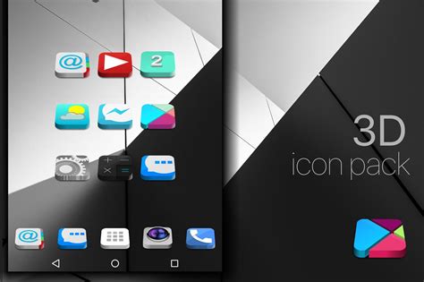 Themes For Android: Theme to android icon pack 3D to Nova Launcher Go ...