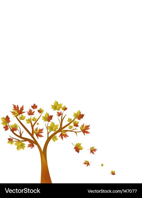 Autumn tree Royalty Free Vector Image - VectorStock