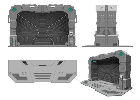 Sci Fi Door Concept Art