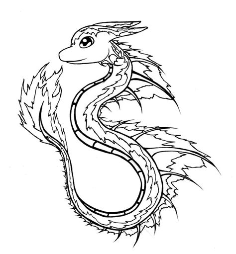 Water Dragon Drawing at GetDrawings | Free download