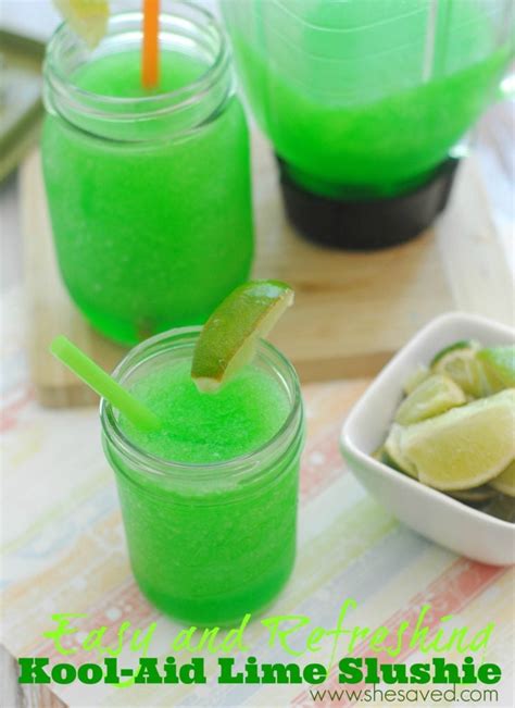 Kool-Aid Lime Slushie Recipe - SheSaved®