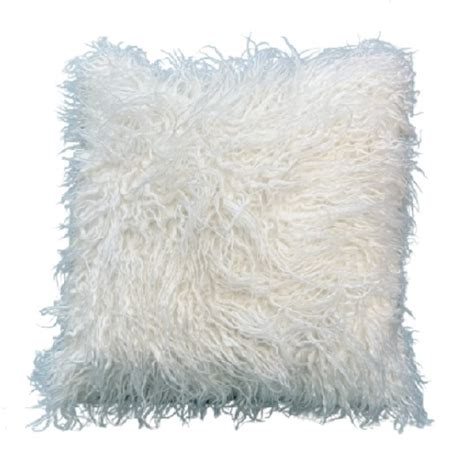 Pillow White Fuzzy – Bubble Design Rentals