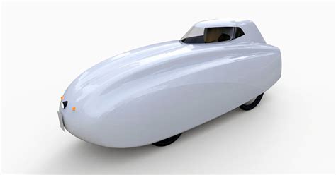 motorized velomobile VM45 with 4 wheels & physique made of froth mimics overturned boat | AJM ...