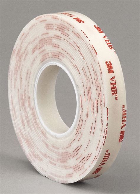 3M Double-Sided Foam Tape: White, 3/4 in x 5 yd, 1/16 in Tape Thick, Acrylic, Indoor and Outdoor ...