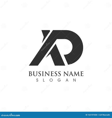 AD Letter Logo Creative Modern Template Vector Design Stock Illustration - Illustration of ...