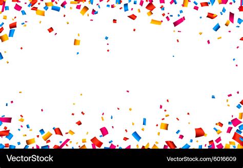 Confetti celebration frame background Royalty Free Vector