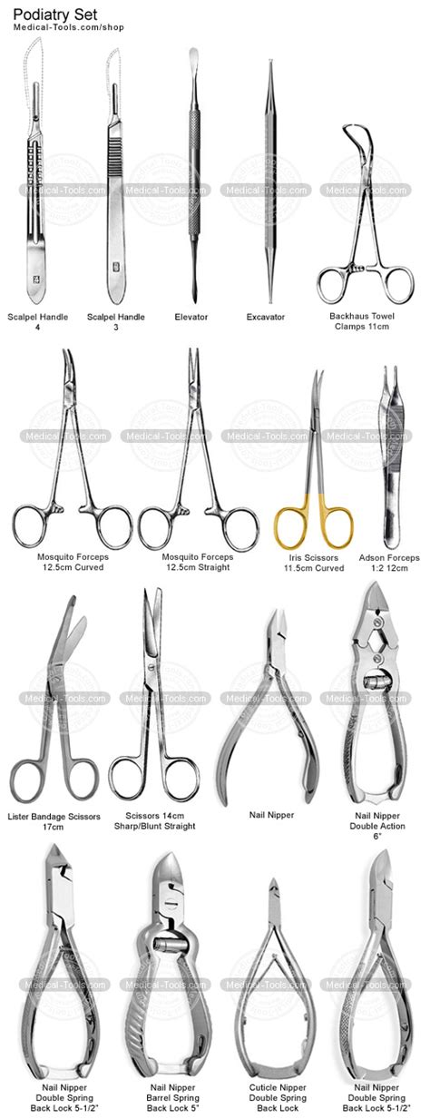 Podiatry Instruments Pack Podiatry Instruments Medical Tools Shop