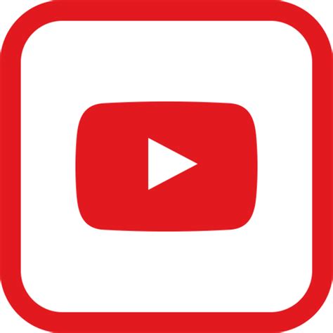 YouTube Logo 3D PNG