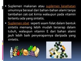 Suplemen makanan | PPT