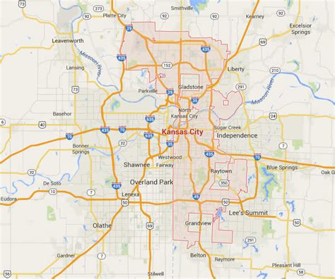 Kansas City, Missouri Map