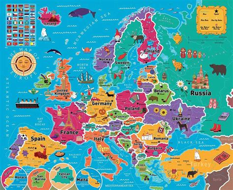 Map of Europe, 850 Pieces, Re-marks | Puzzle Warehouse