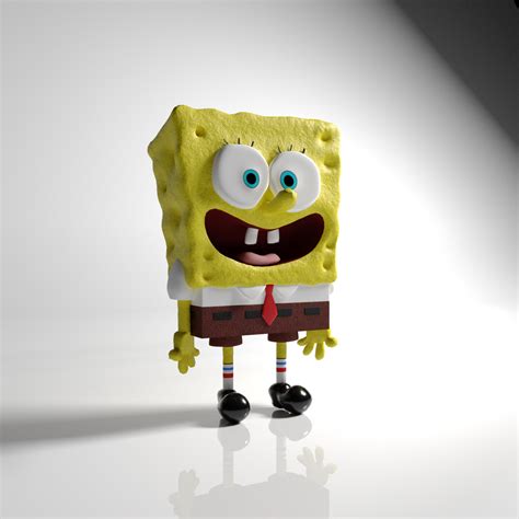 spongebob squarepants 3D Model in Cartoon 3DExport