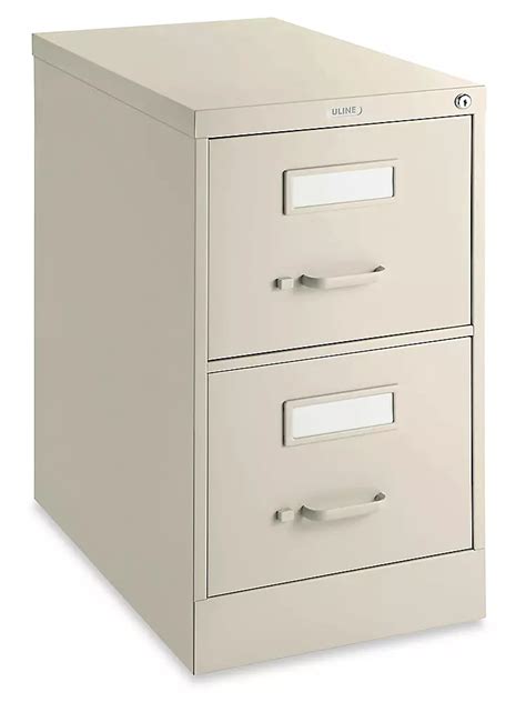 Vertical File Cabinet - Legal, 2 Drawer, Tan H-6365T - Uline