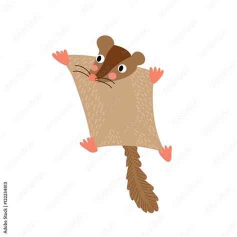 Flying squirrel cartoon Royalty Free Vector Image - Clip Art Library