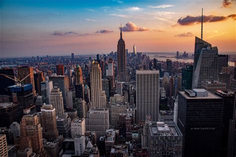 Free new york city sunset skyline cityscape - Image