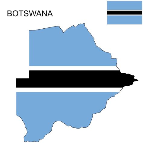 Botswana Flag Map and Meaning | Mappr