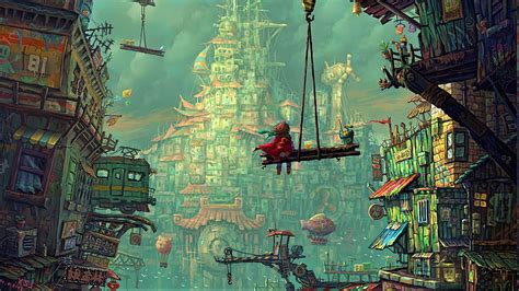 2560x1440 Colorful Fantasy City 1440P Resolution , Backgrounds, and, colorful anime city HD ...